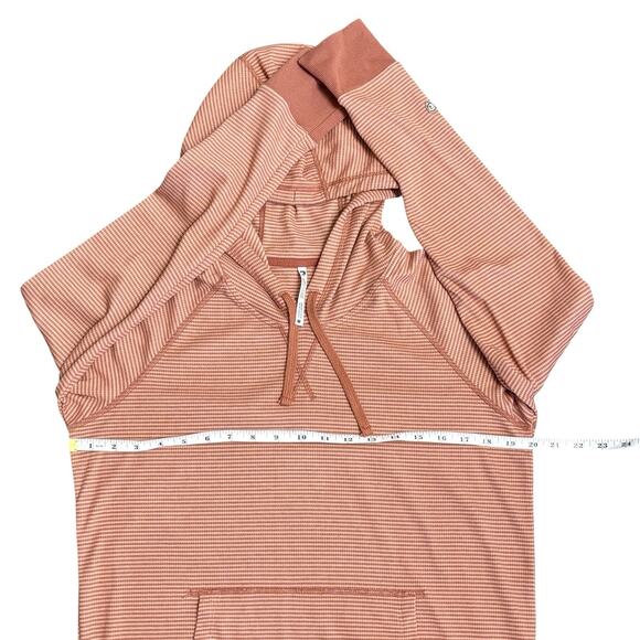 Kuhl Striped Stria Hoodie Pullover Long Sleeve Athleisure Casual Size M Orange - Picture 7 of 11